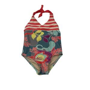 Tea Collection Tie Halter Callala Bay One Piece Swimsuit